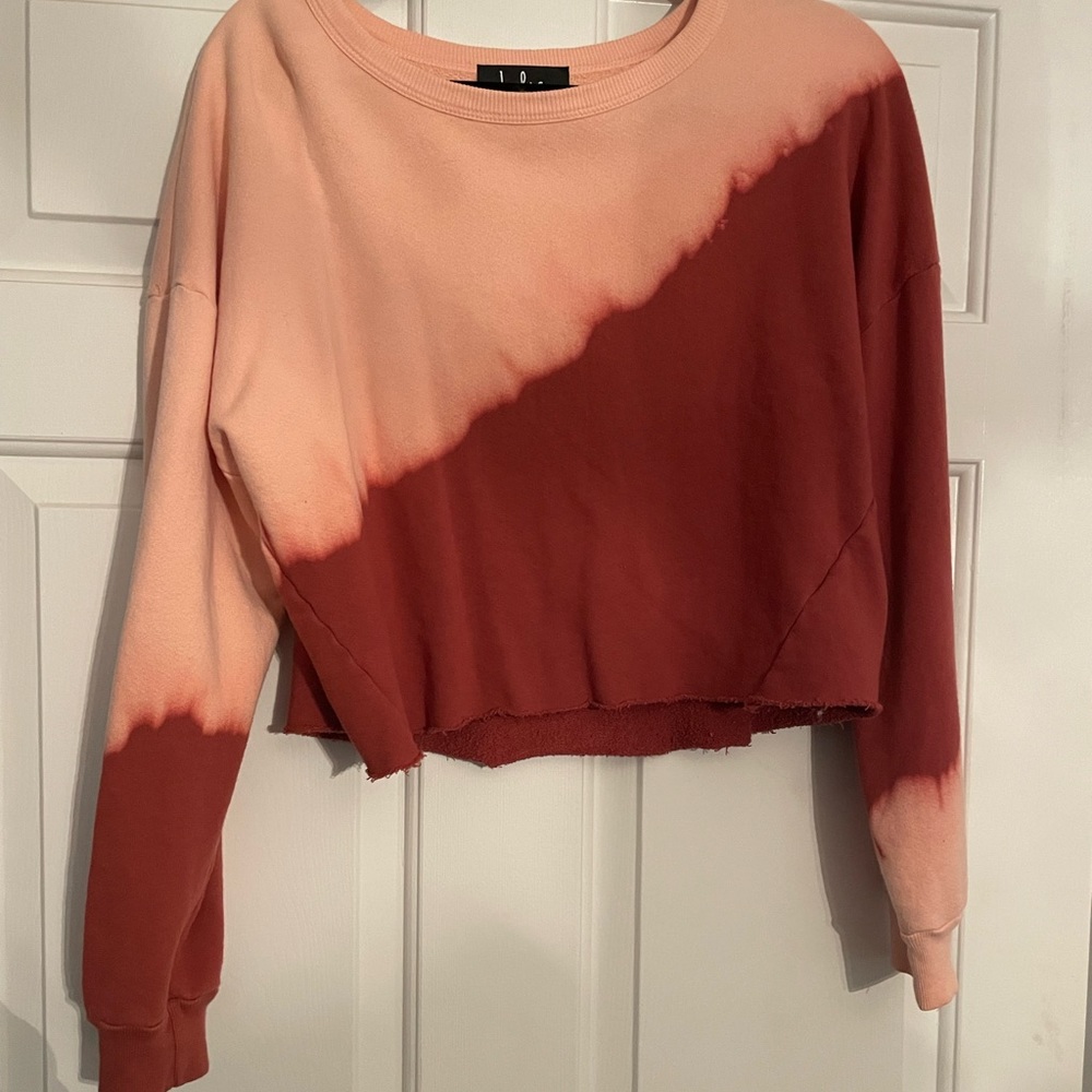 Lulus cropped tye dye sweatshirt